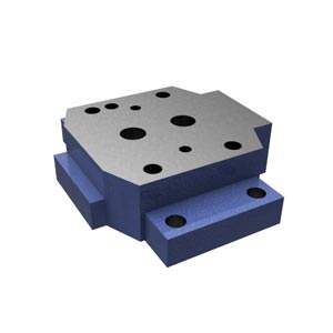 Присоединительная плита, типоразмер 10 с расположением монтажных отверстий в соответствии с DIN 24340 форма D, ISO 5781 и ISO 6264 G 461/01