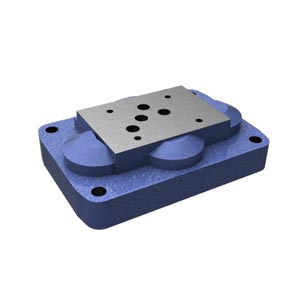 Присоединительная плита, типоразмер 10 с расположением монтажных отверстий в соответствии с DIN 24340 форма A и ISO 4401 G 536/01