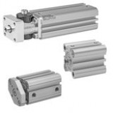 Short-stroke cylinders and compact cylinders
